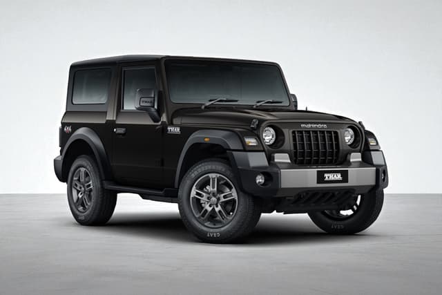 Mahindra Thar Stealth Black Color Image